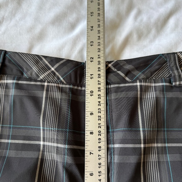 Puma Men's Chino Plaid Golf Shorts USP Dry Bermuda Black/Gray Size 32 Preppy - Picture 11 of 15